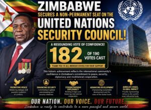 Zimbabwe Secures Seat on United Nations Security Council in Landmark Diplomatic Victory